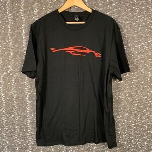 Chevrolet Corvette C8 Z06 Silhouette Black T-shirt Men's XL